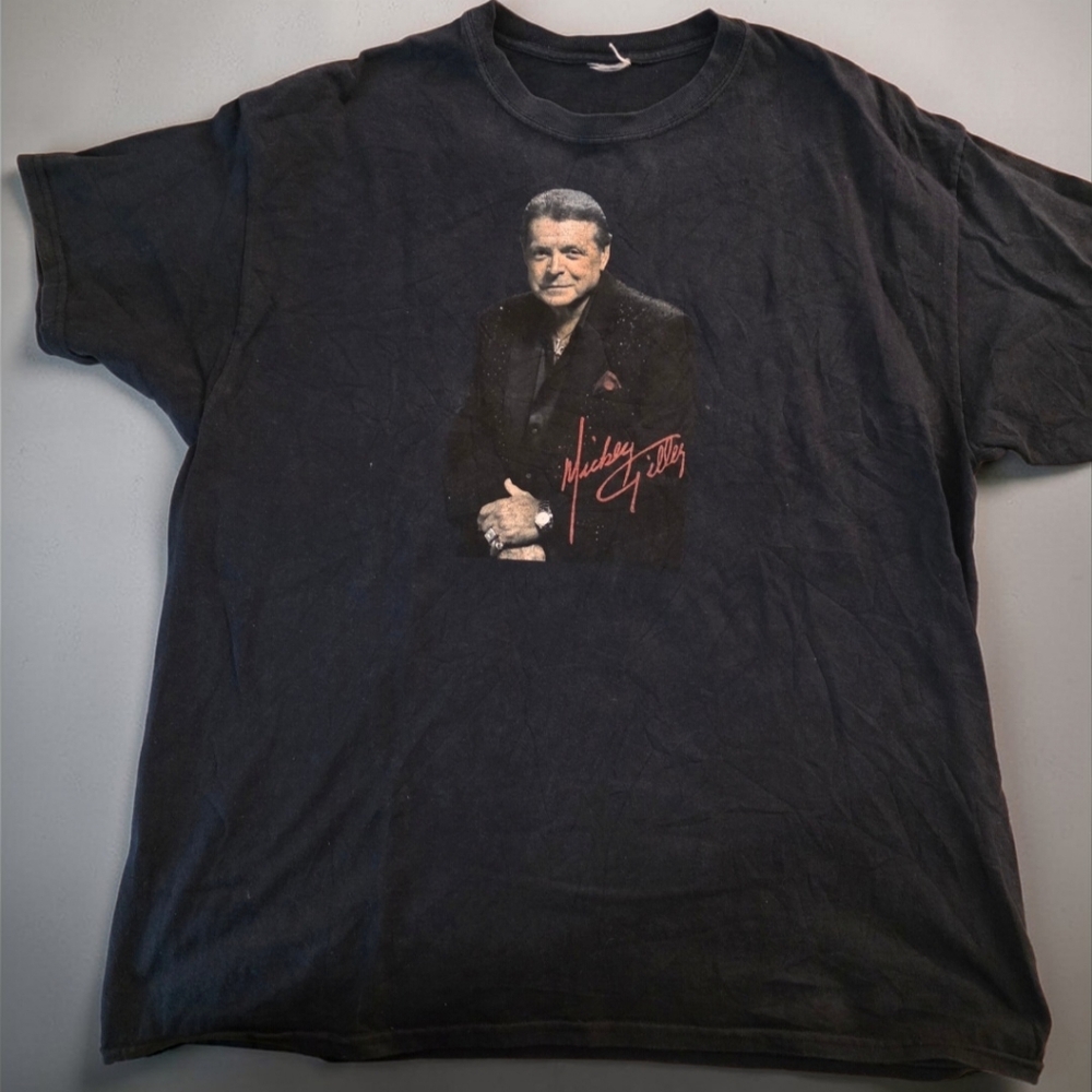 Black Graphic Men’s Tee, Mickey Gilley